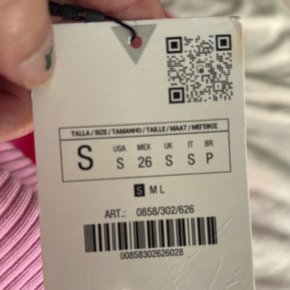 Zara Pink Ribbed Mini Dress - Picture 3 of 3